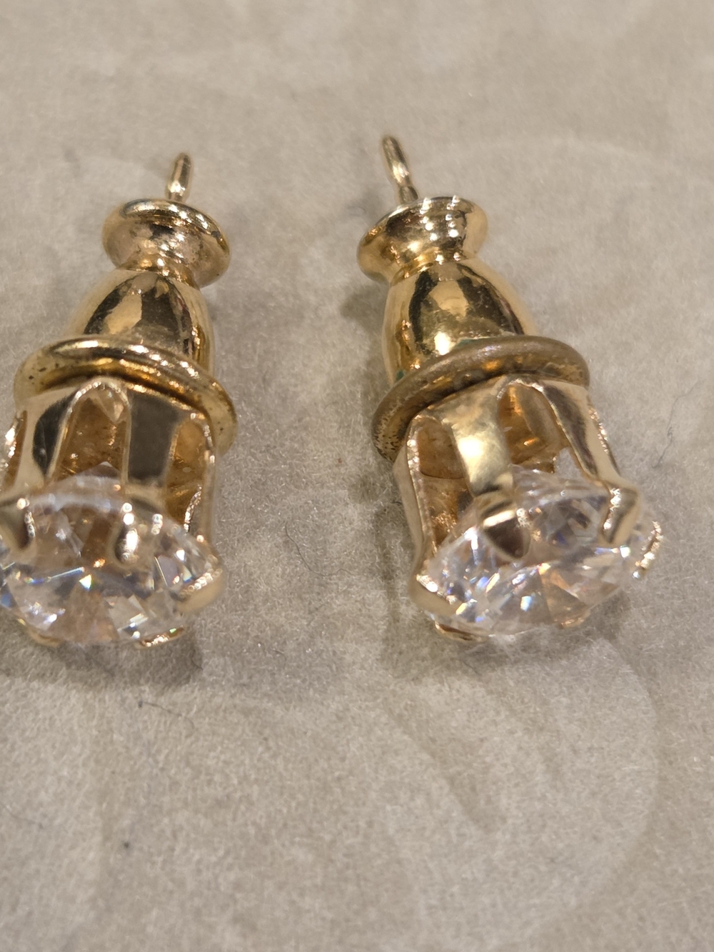 Monet Gold-Tone Crystal Stud Earrings